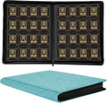 MIO Large Waterproof Pu Leather Trading Card Binder & for Holder with Photo Album Portable for Collectors