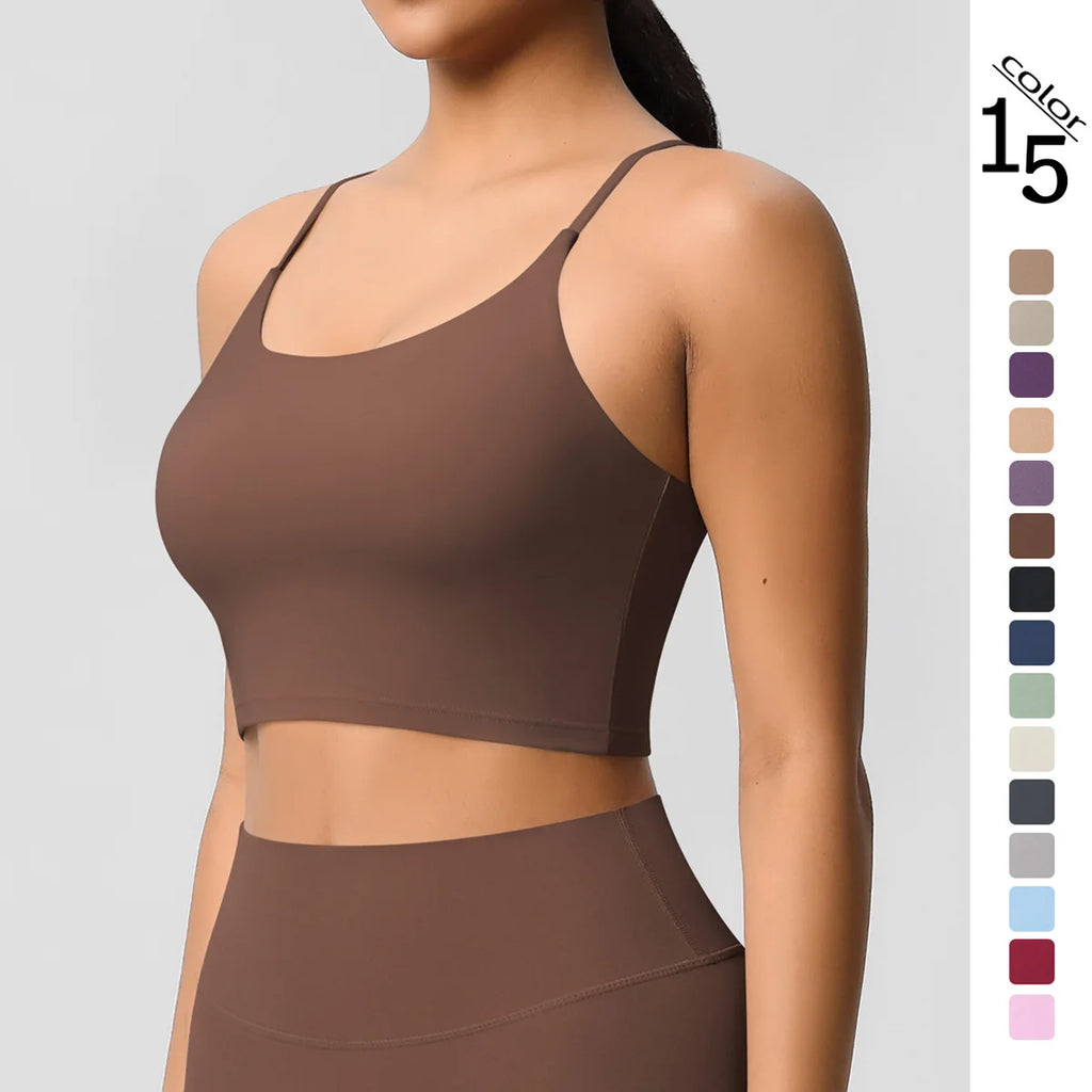 Quick Dry Backless Workout Wholesale Sportswear Corset Fitness Thin Strap Gym Yoga Crops Tops for Women