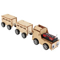New Wooden DIY Electric Trains Toys Scientific Experiments Kits Educational Toy for Kids