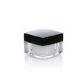 Double Wall 30g 50g Plastic Cosmetic Jars Empty Clear Acrylic Eye Face Cream Container Screw Cap Body Butter Square Bottles