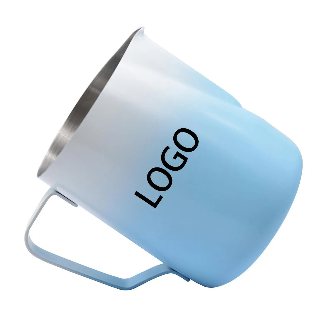 Metal Espresso Milk Jug Barista Tools Latte Art Cup Stainless Steel 304 Coffee Swan Jugs 350ml 600ml Colour Coffee Milk Pitcher