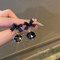 2024 New Fashionable and Exquisite Bow Earrings Trendy and Versatile Korean Style Earrings