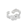 VIANRLA 925 Sterling Silver Fashion Open Size Statement Women Rings