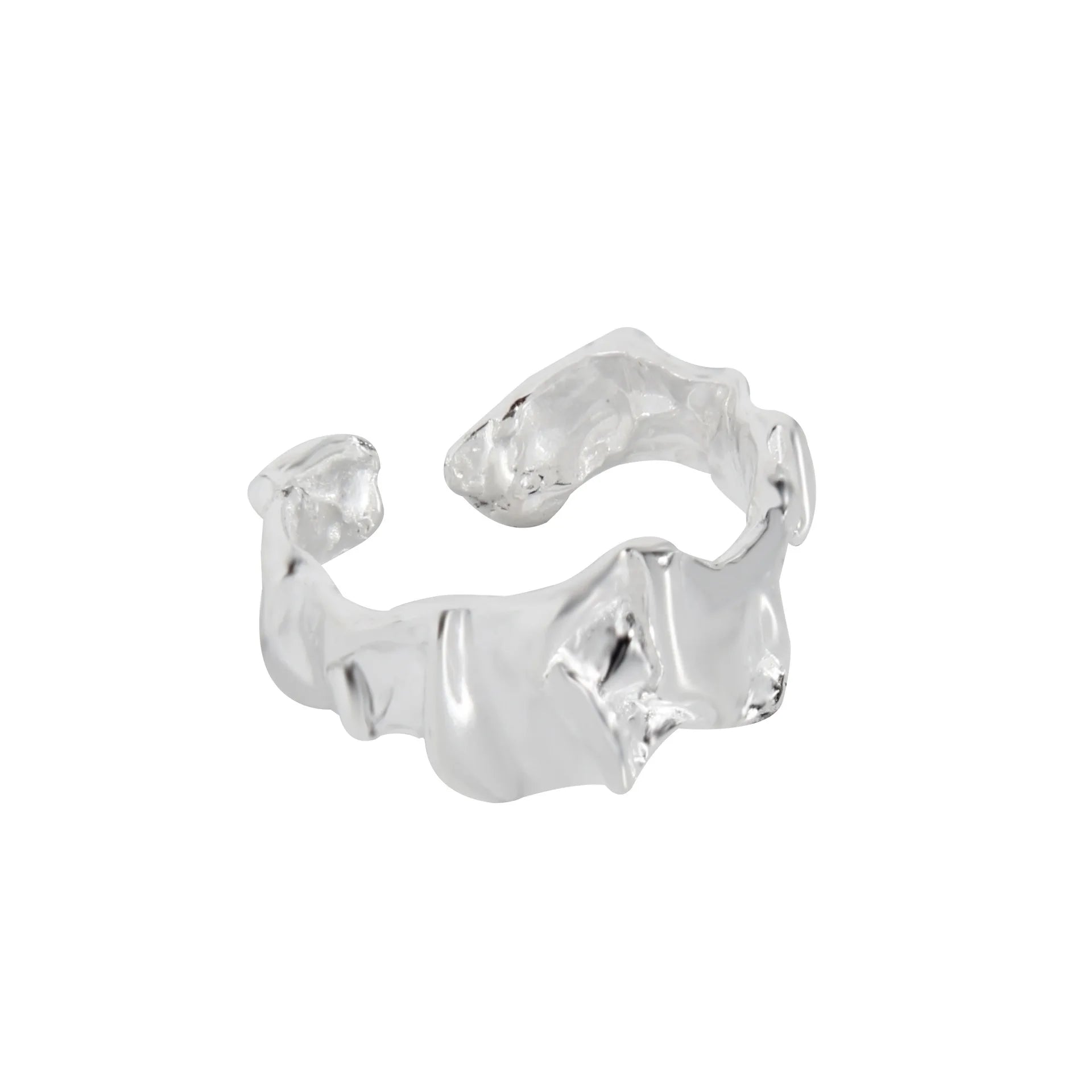 VIANRLA 925 Sterling Silver Fashion Open Size Statement Women Rings