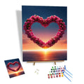 Nordic Valentine's Day Diy Painting by Numbers Kit Wholesale Love Sea Home Decoration Paint by Numbers Custom