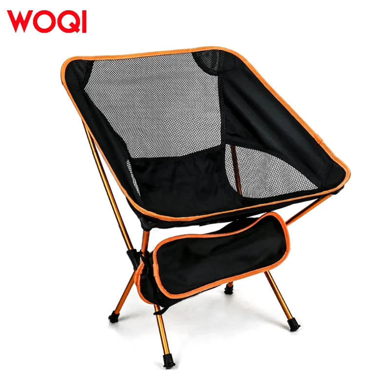 WOQI Moon Outdoor Furniture Portable Aluminum Alloy Metal Garden and Park Beach Chairs Foldable for Camping Hiking