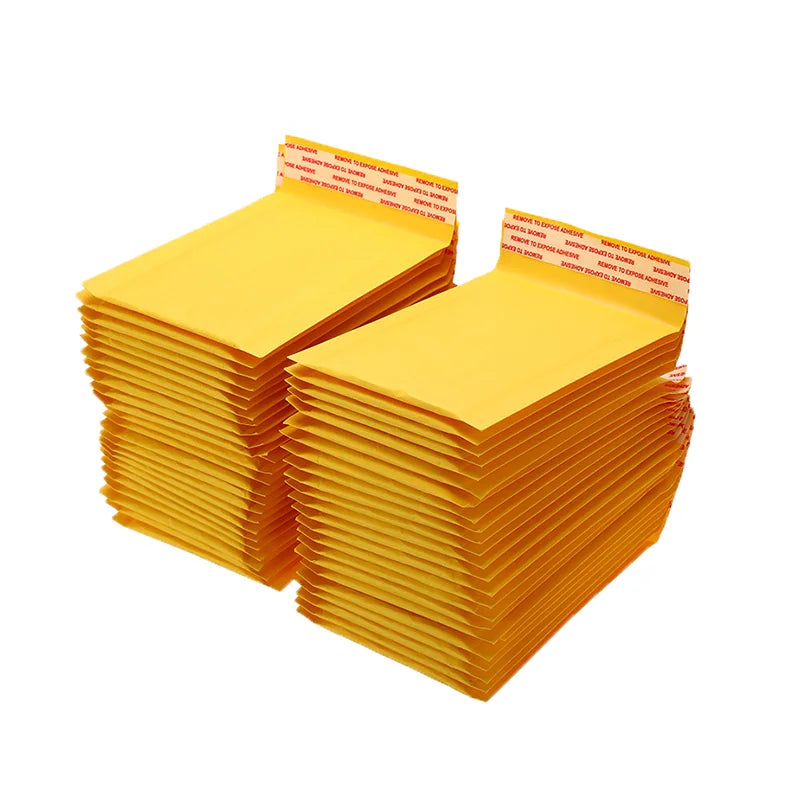 Bubble Envelopes Bags Padded Shipping Mailers Kraft Paper HD Gravure Printing Recycled Materials Self Adhesive Seal Socks Fur