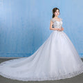 Minthson Luxury Vintage Wedding Dress Mermaid New Summer & Spring Collection Plus Size Fat Long Tail Floral Lace Decorations