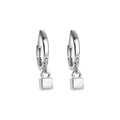 Factory Wholesale Silver Gold Earrings Geometric Squares Drop Earrings for Women Gift Fashion Jewelry