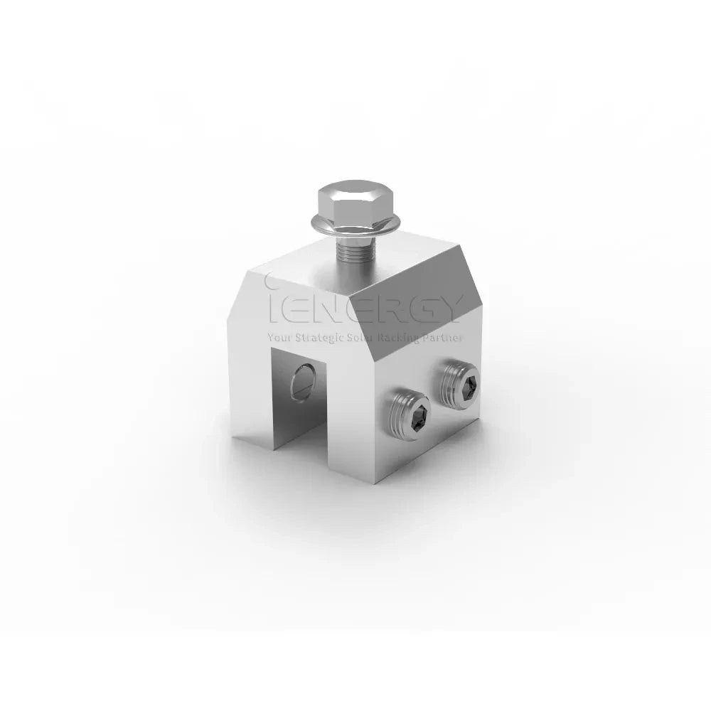 Popular Non-penetrating Metal Roof Solar Mounting System Standing Seam  Clamp for Tin Roof  Bracket Solar Panel Install Racking
