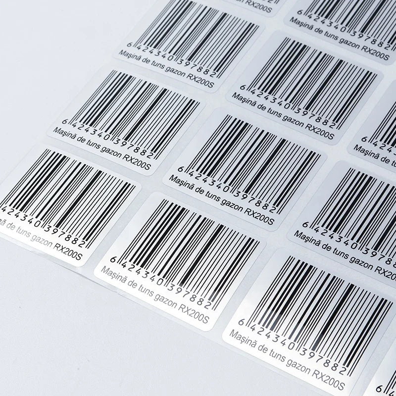 Shipping Property Label Custom Cosmetic bar Code Label Self-adhesive A4 bar Code Label Good Quality Holographic Stickers with Ba