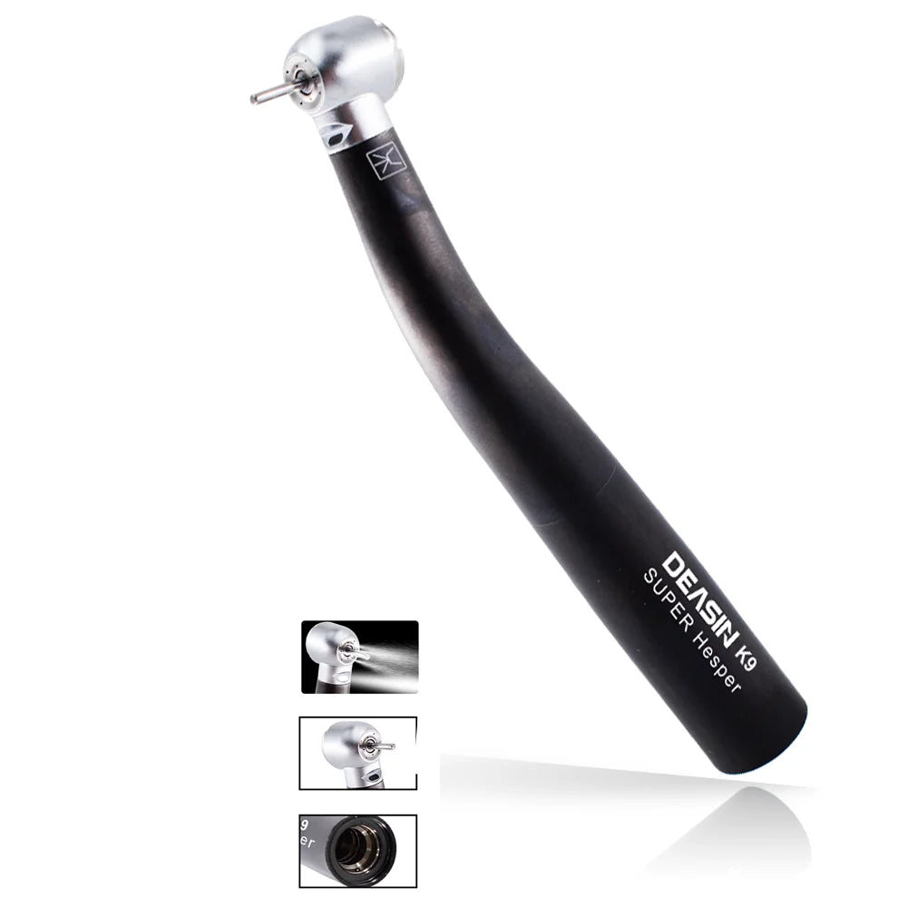 Dental K9 High Speed Fiber Optic Handpiece Air Turbine Ceramic Bearing Compatible with KaVo Connectors Torque Head Dentist Tool