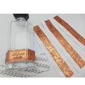 Metal Aluminum Foil Embossed logo Adhesive Vodka Tin Aluminum Sticker Metal Bottle Labels