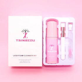 Private Label Lash Shampoo Concentrate Kit Eyelash Extension Cleanser Concentrate Oil-Free Lash Foam Bath Kit Shampoo With Brush
