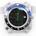 Square Stainless Steel SKX Silver Watch Case Shiny/Brushed Sapphire Caseback 3 O'Clock Mod NH35 NH36 4R36 Wristwatch Tools Parts