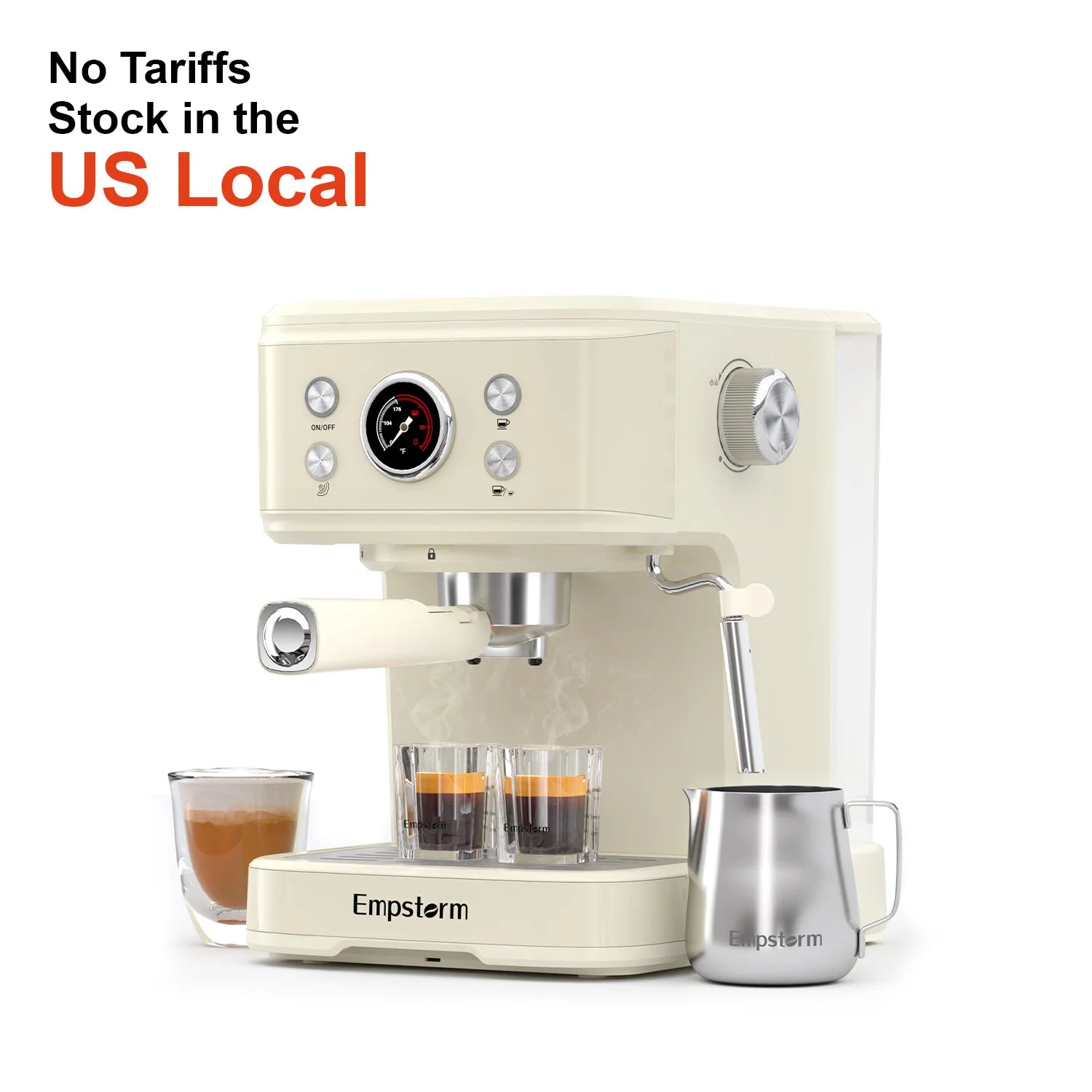 Empstorm 04E  New Design Manual Espresso Machine Electric Semi-auto Coffee Maker for Espresso Latte Cappuccino Capsule