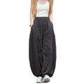 2023 Summer Mid Waist Flat Front Draping Bloomers Casual Trouser Women Seamless Pants Bale