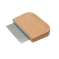 Solid Wooden Cats Face Eyes Comb Dog Paws Detailing Comb Stainless Steel Tear Stain Removal Comb for Cats & Dogs