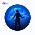 Dazzling LED Stage & Dance Wear  Costumes Ballroom Performance Wear Peacock Tail Fan