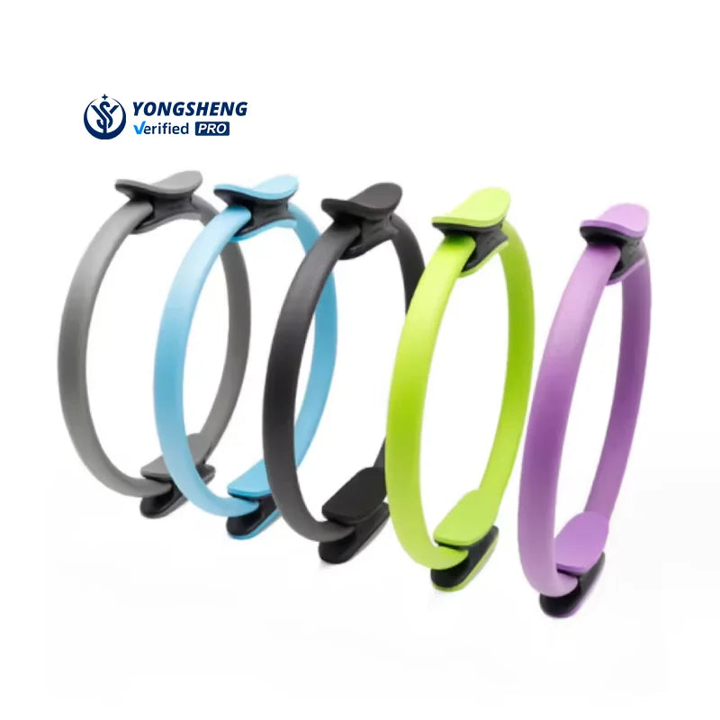 Premium Durable Rubber+PP+EVA+glass Fiber Pilates Ring 38cm for Home Use Yoga Training on Pilates Reformers