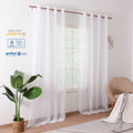Wholesale White Sheer Voile Tulle Curtains with Pom Pom Design for Home & Bedroom Window Living Room Drapes