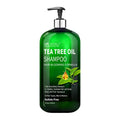 Organic Tea Tree Oil Shampoo for Men 500ml Natural Hair Growth Anti-Dandruff Deep Cleansing Smoothing Nourishing Cream Wholesale