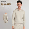 High End Ready Stock Men's Wool Modal Cotton Hoodie Custom Logo Small MOQ Mix Styles Wholesale Premium Air Layer Sweatshirt