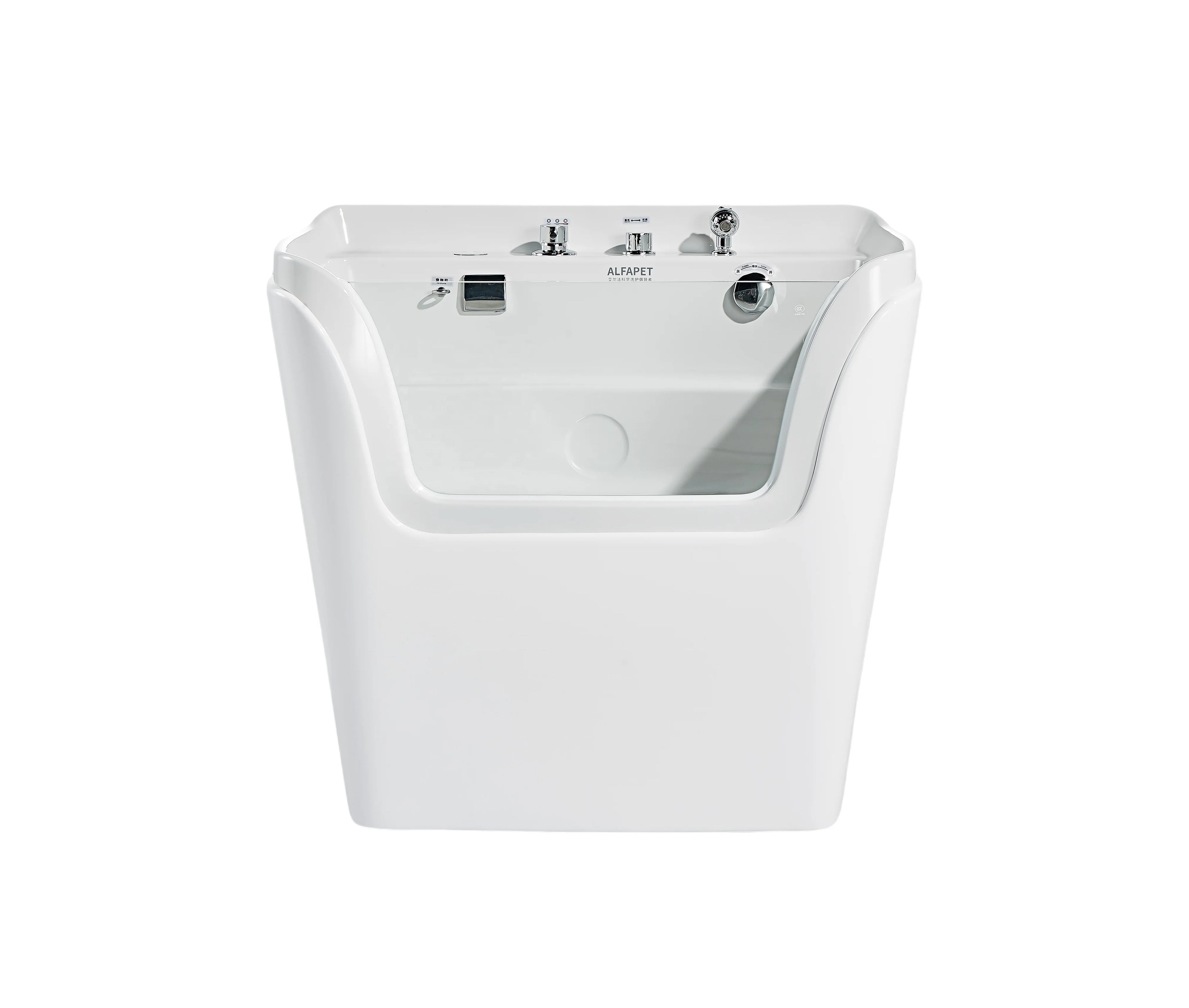 USMILEPET New Design Pet Acrylic Bathtub Adjustable Function with Surfing and Colorful Lights Dog Spa Bathtub for Dog Grooming