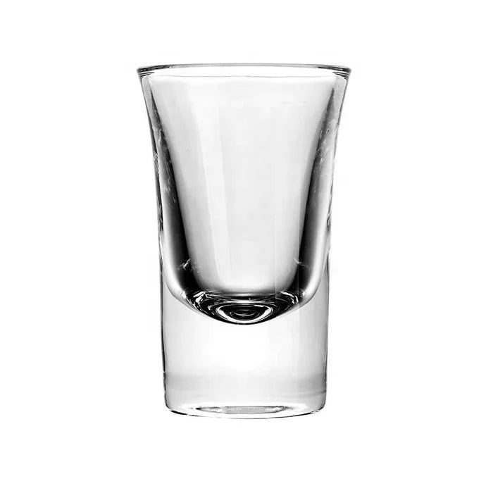Hot Sale Eco-Friendly Customized Logo Clear 1oz Shot Glass with Heavy Base Carton Packed