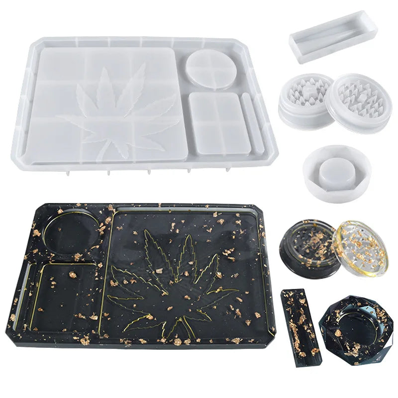 Silicone Molds for Resin Resin Grinder Mold for Grind and Storage DIY Resin Epoxy Kit
