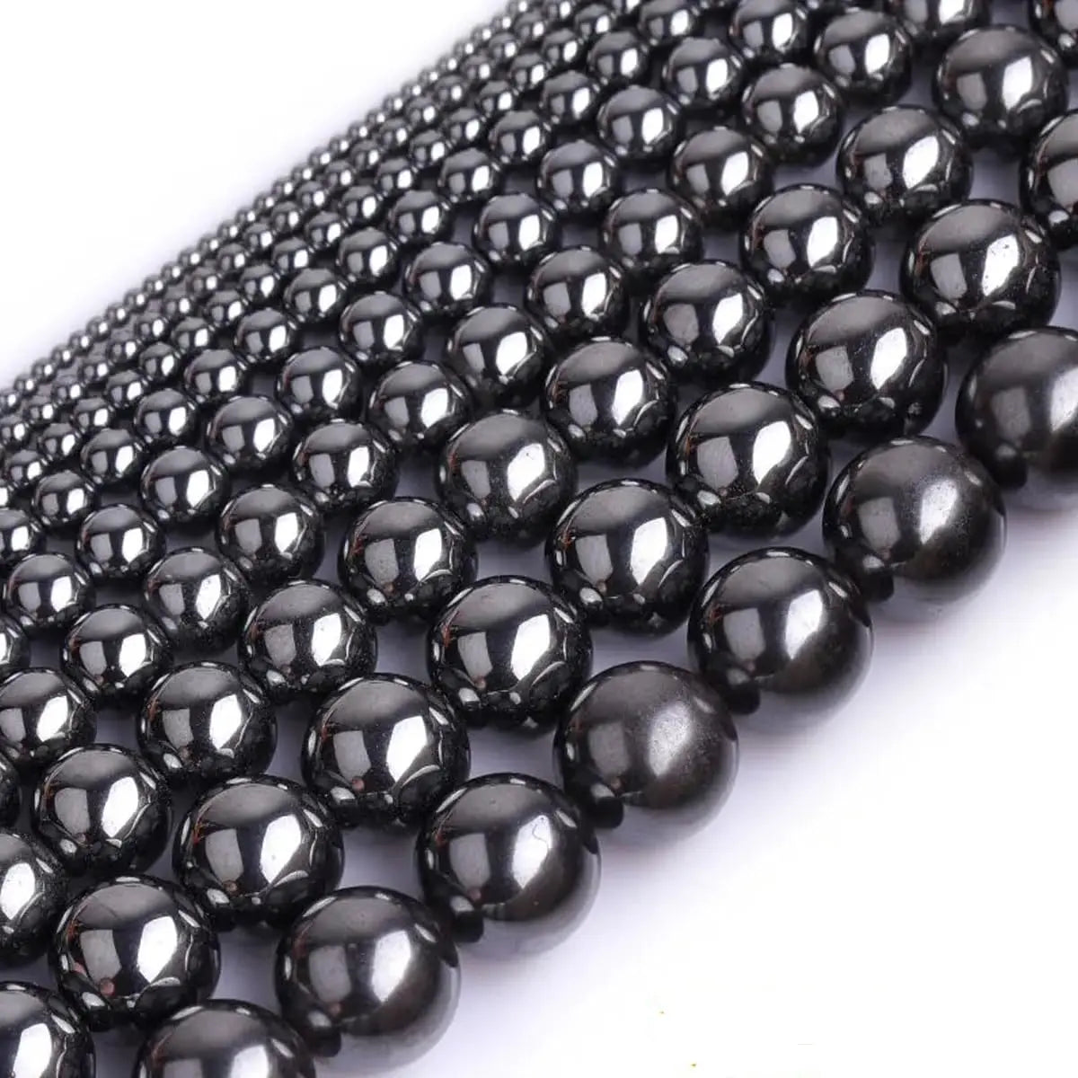 Wholesale Healing Natural Stone Loose Round Bead Hematite Bead Strand for Jewelry Making