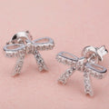 Luxury 925 Silver Stud Knot Earring for Women
