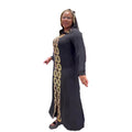 Popular Design Abaya Women Muslim Dress Turkey Rhinestone Decoration Black Abaya Dubai