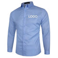 Men's Plus Size Long Sleeve Chinese Style Casual Shirts Customizable Wholesale Breathable Anti-Wrinkle Polyester/Cotton Solid