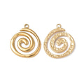 PandaHall DIY Stainless Steel 304 Thread Pendant 18K Vacuum Charms for Necklaces & Bracelets Fashion Jewelry Accessories