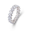 Laodun INS Hot Selling S925 Ring Designer Shiny CZ Diamond Luxury Wedding Band Sterling Silver Women Rings