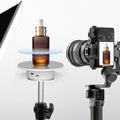 20CM USB Electric 360 Degree Rotating Turntable Display Stand Mirror Plate Panoramic Live Shooting Photography Props for Jewelry