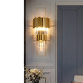 Modern LED Crystal Wall Sconce Lamp  Body for Indoor Use in Hotel Rooms Bathroom Dining & Living Room 220V