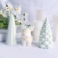Christmas Three-dimensional Bubble Ball Christmas Tree Candle Mould DIY Incense Plaster Incense Stone Elk Candle Mould