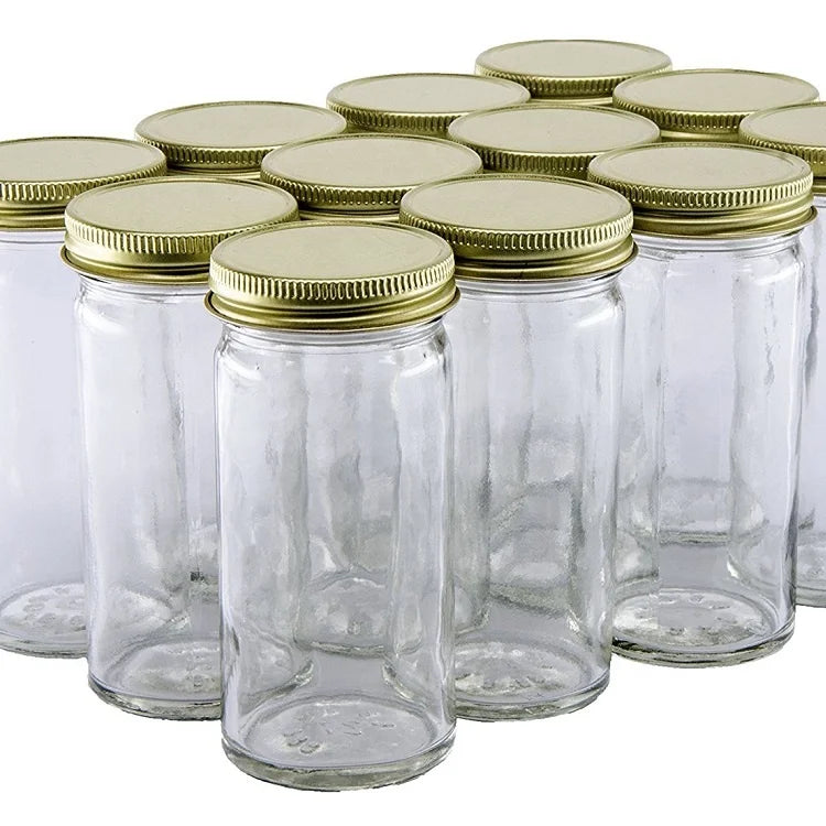 Heat Resistant 8oz 16oz 480ml Canning Glass Juice Bottles Beaverages Paragon Juice Bottle Jars with Metal Lug