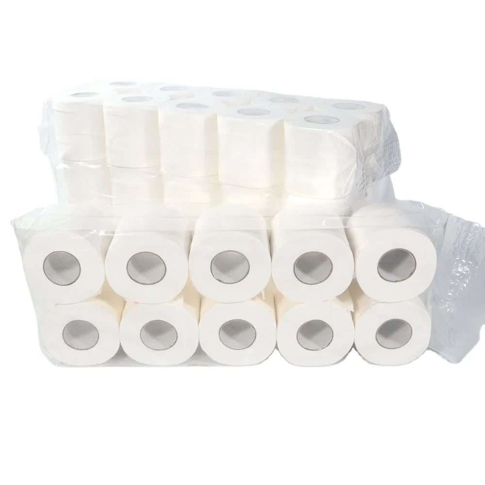 Chinese Customize logo Industrial Hotel Retail Home Use Paper Towels White Big Plus Roll 24 Rolls