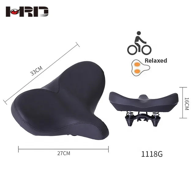8030 Gel Factory Bicycle Seat Big Butt Saddle Bicycle Saddle Mountain Bike Seat Bicycle Accessories Shock Absorber Spring Saddle