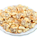 100Pcs Cartoon Bear Biscuit Flatback Resin Cabochon Resin Dollhouse Food Craft DIY Scrapbooking Fit Phone Decoration Accessories
