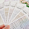 26English Letter 8*10cm Nail Stickers Transfer Decals DIY Nail Art Decorations Manicure 3D Sliders Nail Products Salon Cosmetics