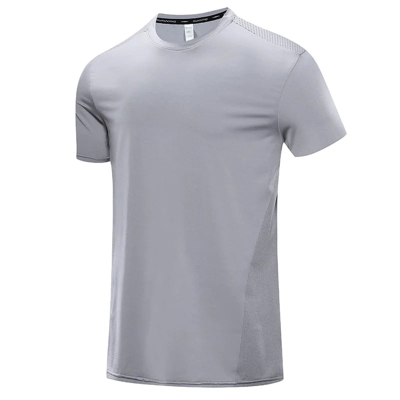 High Quality Men's Blank Solid Crew Neck Short Sleeve Regular Fit 100% Cotton Knitted Sporty Sweatshirt Custom T-Shirt