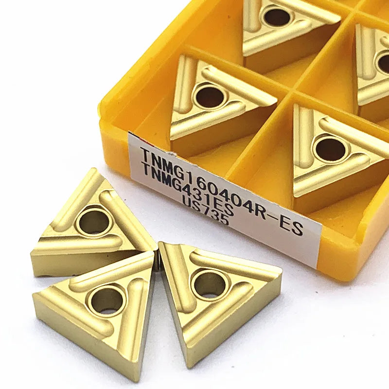 TNMG160404R TNMG160404L ES US735 Good Quality Carbide Outer Turning Tool TNMG 160404 Metal Lathe Parts Lathe Tool