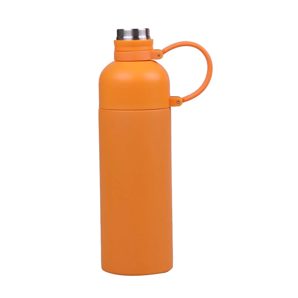FX Factory Hot Sale High Value 500 ml Large Capacity Outdoors Sports Cup Stainless Steel Thermos Bottle Portable Plastic Modern