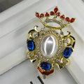 YHJ190525 Hot Selling Fashion Statement Brooch Women Gold Brooch Pin Jewelry