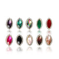 Diy Clothes Clothes Horse Eye Shape Pointed Bottom Glass Drill Diy Jewelry Findings Wedding Dress Sewing CZ Crystal Rhinestones