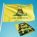 Customized Polyester  the American Yellow Snake Flag Double-sided  3x5 Ft Don't Step on Me Gadsden Flag